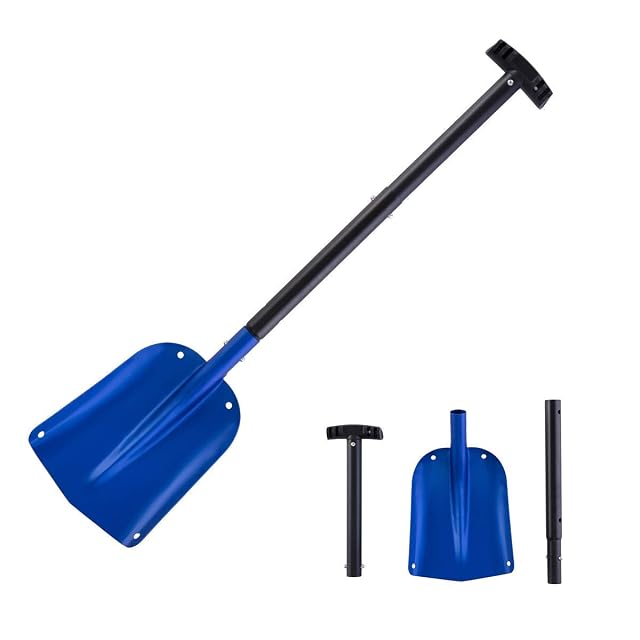 Pala de nieve telescópica ORIENTOOLS de aluminio, tres piezas