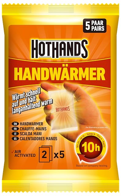 HotHands, cinco pares de calentadores de manos activados por aire