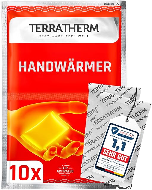 Calentadores de manos TerraTherm activados por aire