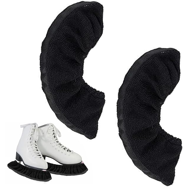 Par de fundas JAMSSOW negras de microfibra para cuchillas de patines