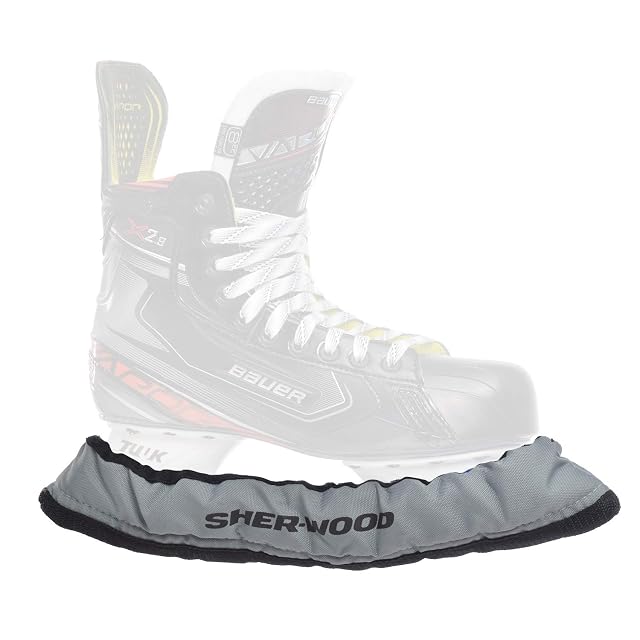 Fundas de cuchilla Sherwood Pro plateadas para patines de hockey