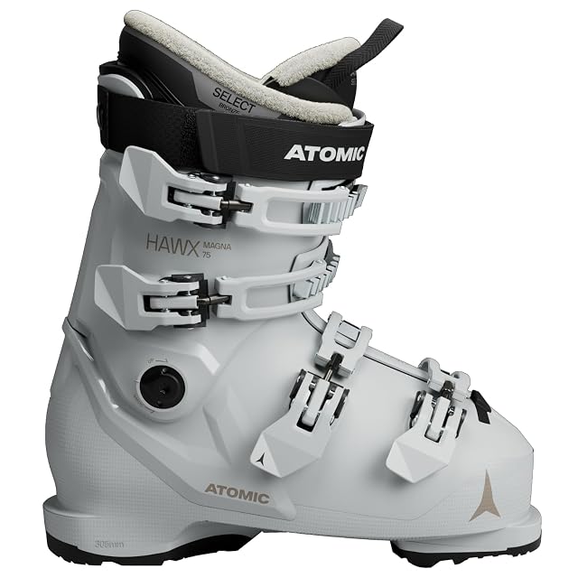 Bota de esquí de mujer Atomic Hawx Magna 75 W en hielo y negro