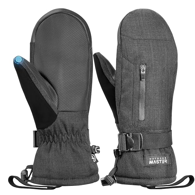Manoplas de esquí OutdoorMaster negras