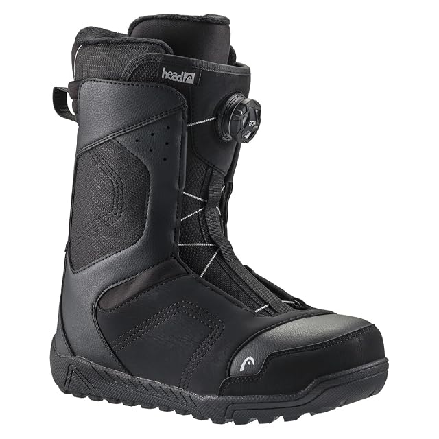 Bota de snowboard HEAD Rev Coiler negra con rueda BOA