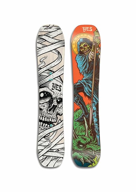 Tabla de snowboard twin direccional YES All-In, 155 cm ancha, color arena