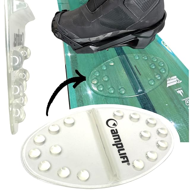 Alfombrilla de agarre de snowboard transparente Fantic26 F26 con tacos antideslizantes
